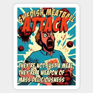 Swedish Meatball attack Sticker